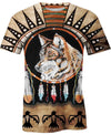 Striped Wolf Native 3D Hoodie - Native American Pride Shop