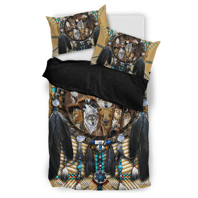 Vignette Printed Wolf Bedding Set WCS