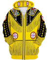 Yellow Native 3D Hoodie - Native American Pride Shop