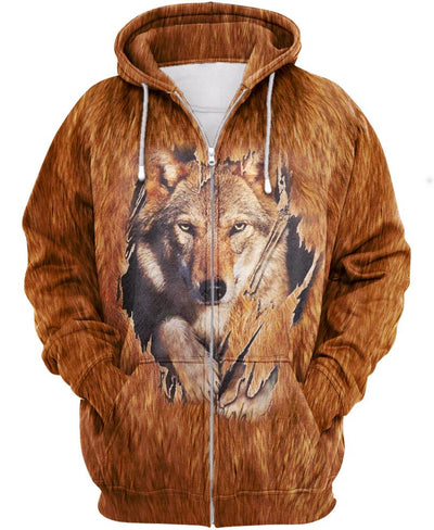 Wolf Head 3D Hoodie - Native American Pride Shop